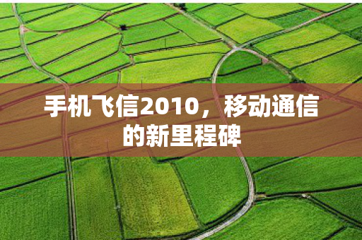 手机飞信2010,移动通信的新里程碑 手机飞信2010,移动通信的新里程碑