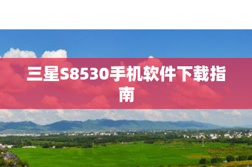 三星S8530手机软件下载指南