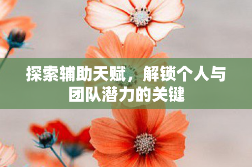 探索辅助天赋,解锁个人与团队潜力的关键 探索辅助天赋,解锁个人与团队潜力的关键