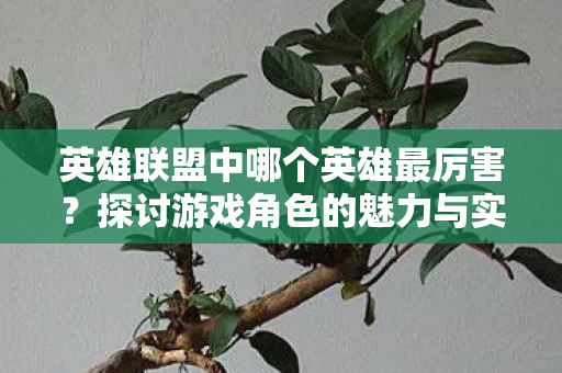 英雄联盟中哪个英雄最厉害?探讨游戏角色的魅力与实力 英雄联盟中哪个英雄最厉害?探讨游戏角色的魅力与实力