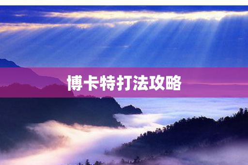 博卡特打法攻略