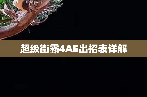 超级街霸4AE出招表详解