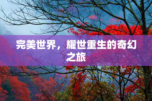 完美世界,耀世重生的奇幻之旅 完美世界,耀世重生的奇幻之旅