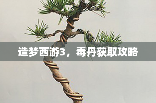 造梦西游3，毒丹获取攻略