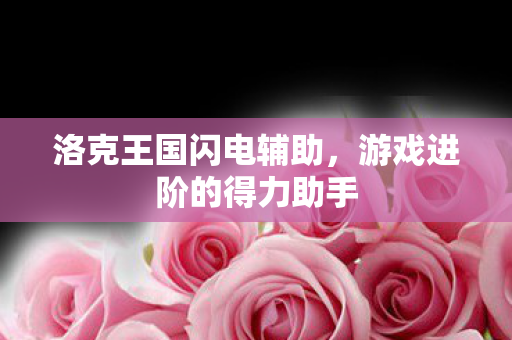 洛克王国闪电辅助,游戏进阶的得力助手 洛克王国闪电辅助,游戏进阶的得力助手