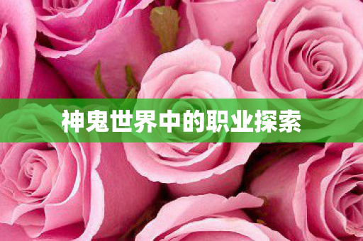 神鬼世界中的职业探索 神鬼世界中的职业探索