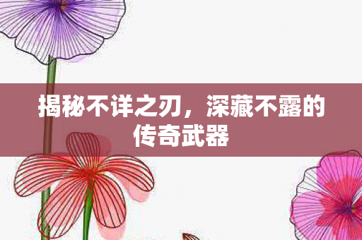 揭秘不详之刃，深藏不露的传奇武器