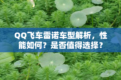 QQ飞车雷诺车型解析,性能如何?是否值得选择? QQ飞车雷诺车型解析,性能如何?是否值得选择?
