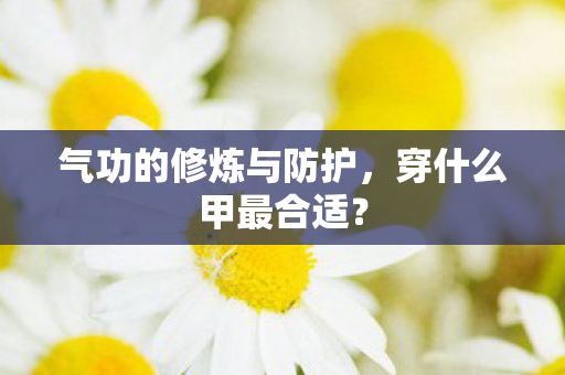 气功的修炼与防护,穿什么甲最合适? 气功的修炼与防护,穿什么甲最合适?