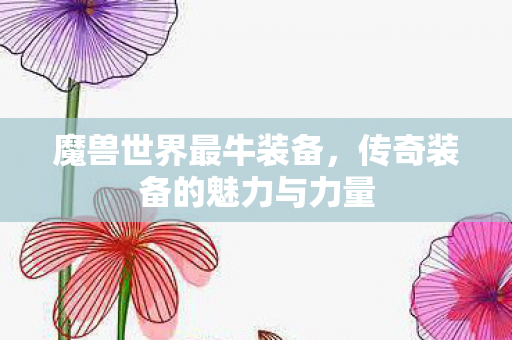 魔兽世界最牛装备,传奇装备的魅力与力量 魔兽世界最牛装备,传奇装备的魅力与力量