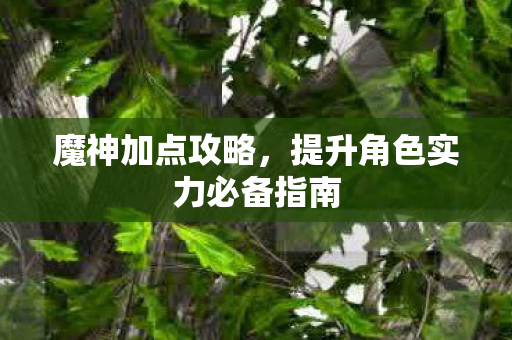 魔神加点攻略,提升角色实力必备指南 魔神加点攻略,提升角色实力必备指南
