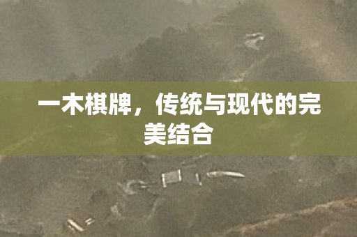 一木棋牌,传统与现代的完美结合 一木棋牌,传统与现代的完美结合