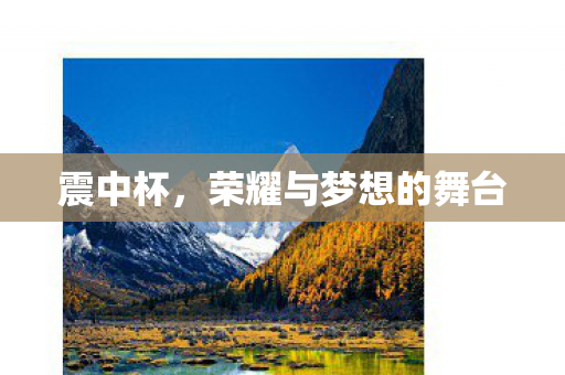 震中杯,荣耀与梦想的舞台 震中杯,荣耀与梦想的舞台