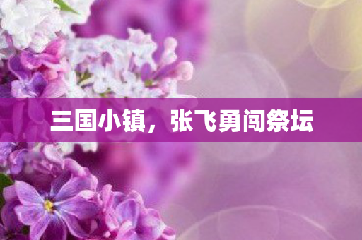 三国小镇,张飞勇闯祭坛 三国小镇,张飞勇闯祭坛