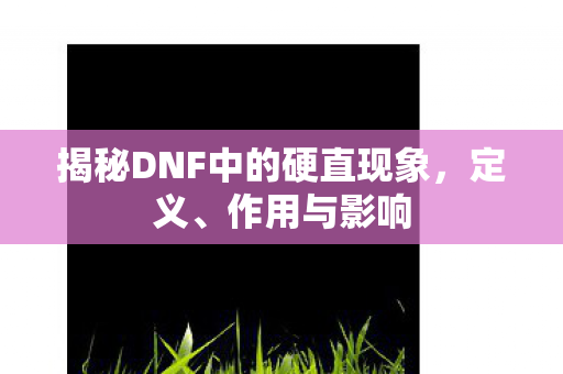 揭秘DNF中的硬直现象,定义、作用与影响 揭秘DNF中的硬直现象,定义、作用与影响
