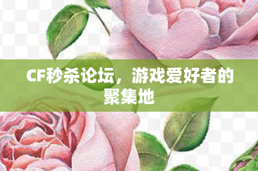 CF秒杀论坛,游戏爱好者的聚集地 CF秒杀论坛,游戏爱好者的聚集地