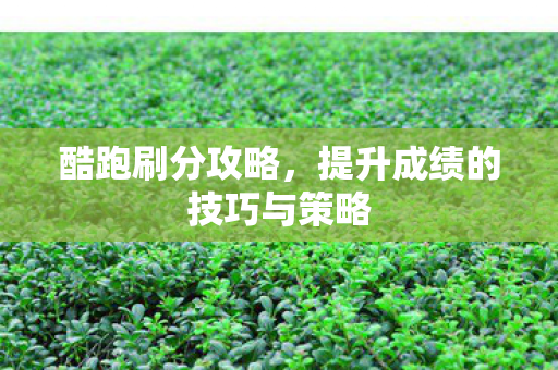 酷跑刷分攻略,提升成绩的技巧与策略 酷跑刷分攻略,提升成绩的技巧与策略