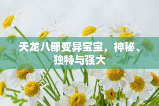 天龙八部变异宝宝，神秘、独特与强大