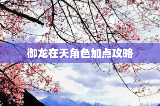 御龙在天角色加点攻略 御龙在天角色加点攻略