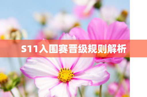 S11入围赛晋级规则解析 S11入围赛晋级规则解析