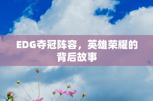 EDG夺冠阵容,英雄荣耀的背后故事 EDG夺冠阵容,英雄荣耀的背后故事