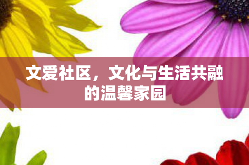 文爱社区,文化与生活共融的温馨家园 文爱社区,文化与生活共融的温馨家园