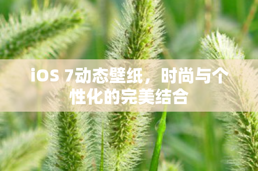 iOS 7动态壁纸,时尚与个性化的完美结合 iOS 7动态壁纸,时尚与个性化的完美结合