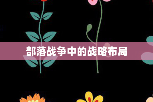 部落战争中的战略布局 部落战争中的战略布局