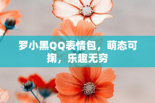 罗小黑QQ表情包,萌态可掬,乐趣无穷 罗小黑QQ表情包,萌态可掬,乐趣无穷