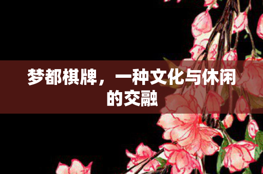 梦都棋牌,一种文化与休闲的交融 梦都棋牌,一种文化与休闲的交融