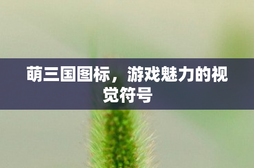 萌三国图标,游戏魅力的视觉符号 萌三国图标,游戏魅力的视觉符号