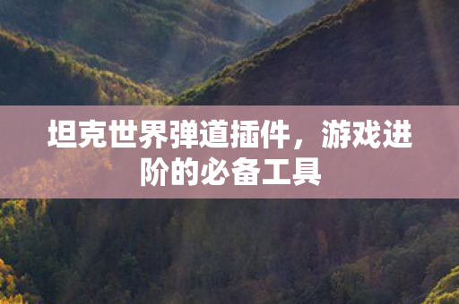 坦克世界弹道插件,游戏进阶的必备工具 坦克世界弹道插件,游戏进阶的必备工具