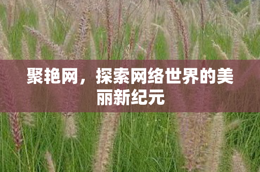 聚艳网,探索网络世界的美丽新纪元 聚艳网,探索网络世界的美丽新纪元