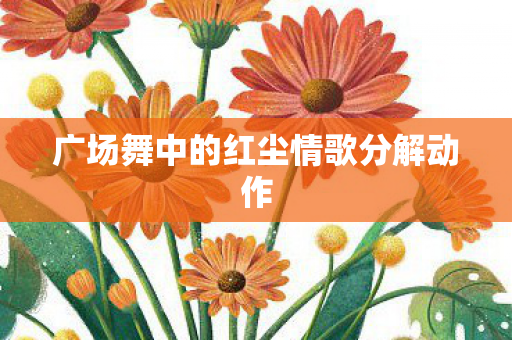 广场舞中的红尘情歌分解动作 广场舞中的红尘情歌分解动作