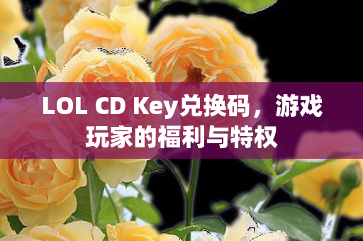 LOL CD Key兑换码,游戏玩家的福利与特权 LOL CD Key兑换码,游戏玩家的福利与特权