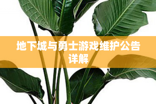 地下城与勇士游戏维护公告详解 地下城与勇士游戏维护公告详解