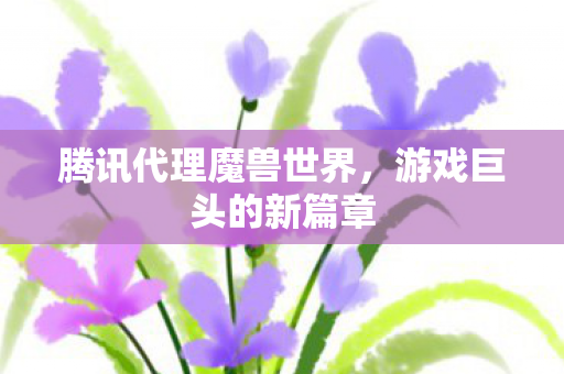腾讯代理魔兽世界，游戏巨头的新篇章