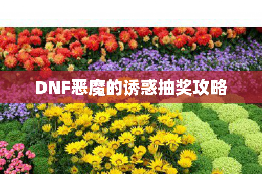 DNF恶魔的诱惑抽奖攻略 DNF恶魔的诱惑抽奖攻略