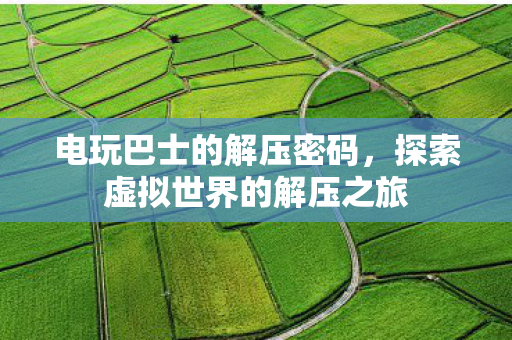 电玩巴士的解压密码,探索虚拟世界的解压之旅 电玩巴士的解压密码,探索虚拟世界的解压之旅