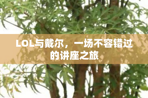 LOL与戴尔,一场不容错过的讲座之旅 LOL与戴尔,一场不容错过的讲座之旅