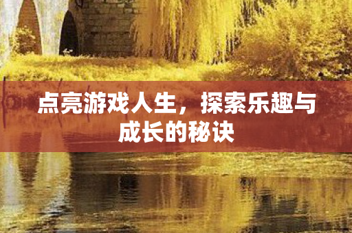 点亮游戏人生,探索乐趣与成长的秘诀 点亮游戏人生,探索乐趣与成长的秘诀