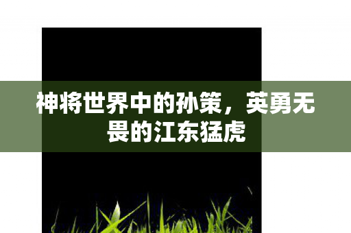 神将世界中的孙策,英勇无畏的江东猛虎 神将世界中的孙策,英勇无畏的江东猛虎