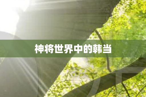 神将世界中的韩当 神将世界中的韩当