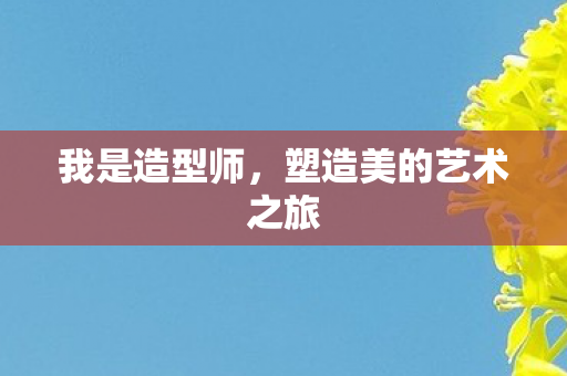 我是造型师，塑造美的艺术之旅