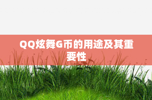 QQ炫舞G币的用途及其重要性 QQ炫舞G币的用途及其重要性