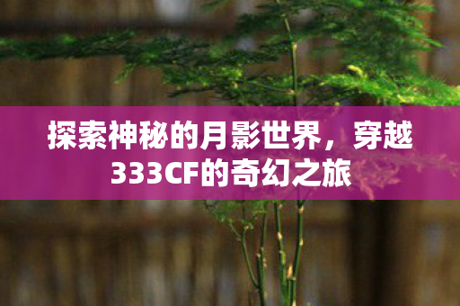 探索神秘的月影世界,穿越333CF的奇幻之旅 探索神秘的月影世界,穿越333CF的奇幻之旅