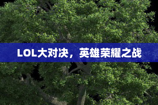 LOL大对决,英雄荣耀之战 LOL大对决,英雄荣耀之战