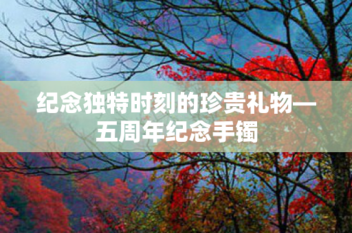 纪念独特时刻的珍贵礼物—五周年纪念手镯 纪念独特时刻的珍贵礼物—五周年纪念手镯