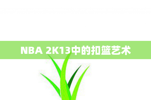 NBA 2K13中的扣篮艺术 NBA 2K13中的扣篮艺术
