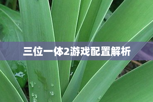 三位一体2游戏配置解析 三位一体2游戏配置解析